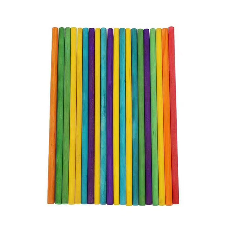 Colored round wood stick
